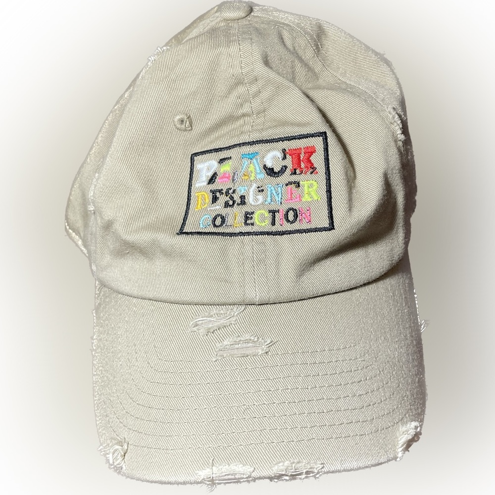 BLACK DESIGNER COLLECTION Distressed Hat